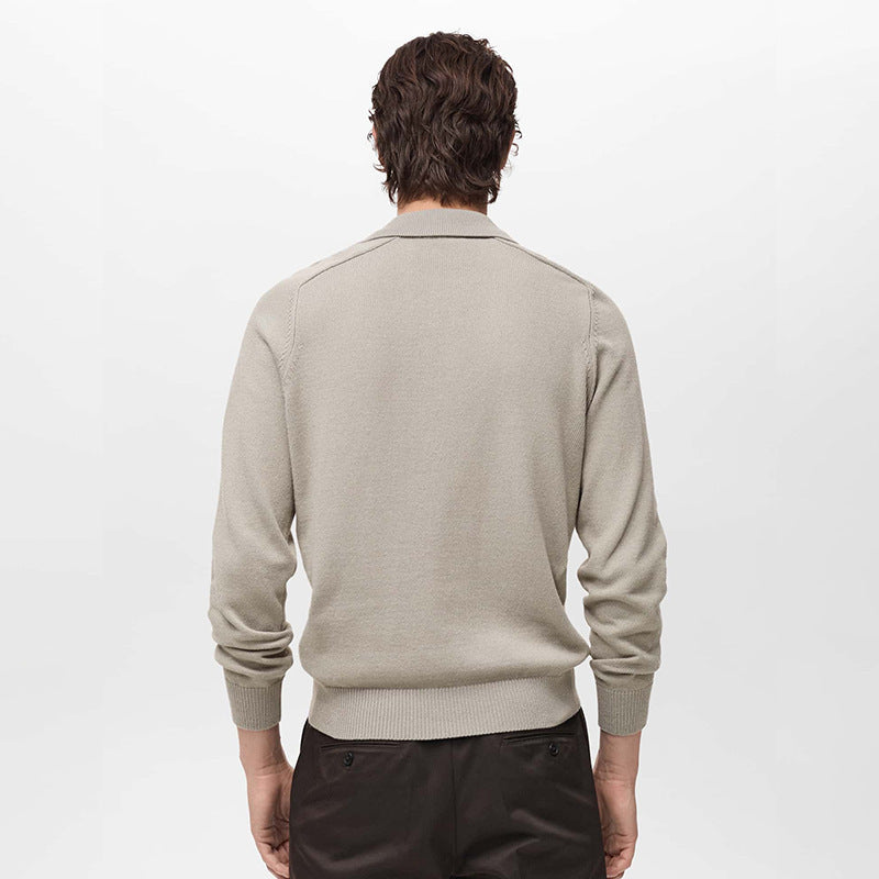 Polo boutonné à manches longues