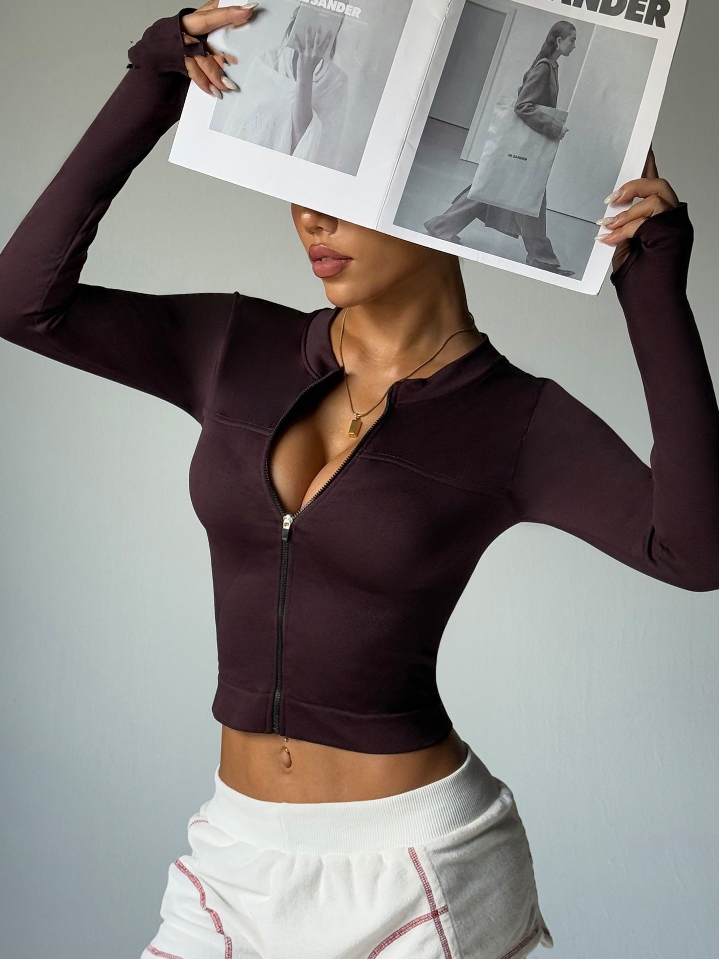 Veste de yoga à manches longues Sports